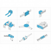 Ресурсный набор Bracket Robot Pack-Blue - «globural.ru» - Новый Уренгой