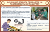 Стенд "Основные правила при работе на токарном станке по дереву" - «globural.ru» - Новый Уренгой