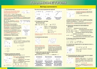 Таблица Векторы на плоскости (Планиметрия) 1000*1400 винил - «globural.ru» - Новый Уренгой