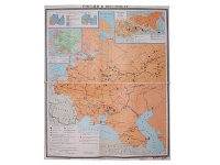 Учебная карта "Россия 1907-1914 гг." 1420*1100 мм (матовое, 2-стороннее лам.) - «globural.ru» - Новый Уренгой