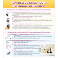 Стенд "Техника безопасности на уроке технологии" - «globural.ru» - Новый Уренгой