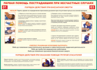 Таблица Порядок действий при внезапной смерти 1000*1400 винил - «globural.ru» - Новый Уренгой