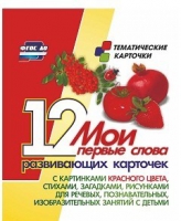 Тематические карточки "Мои первые слова" (красный цвет) - «globural.ru» - Новый Уренгой