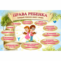 Стенд "Права ребенка" 1,5х1,0 - «globural.ru» - Новый Уренгой