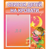 Стенд "Список детей на кровати" №2 - «globural.ru» - Новый Уренгой