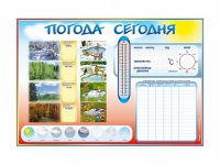 Стенд-уголок маркерный "Погода сегодня" - «globural.ru» - Новый Уренгой