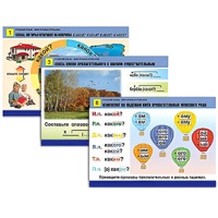 Комплект таблиц для начальной школы "Русский язык. Имя прилагательное" - «globural.ru» - Новый Уренгой