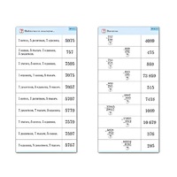 Комплект карточек (10) "Обучающий калейдоскоп. Сложение и вычитание в столбик" - «globural.ru» - Новый Уренгой