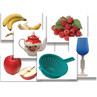 Набор предметных картинок "Фрукты, ягоды, орехи. Посуда" - «globural.ru» - Новый Уренгой