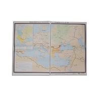 Учебная карта "Византийская империя и славяне в VI - ХI в.в. 1040*1420 мм" (матовое, 2-стороннее лам.) - «globural.ru» - Новый Уренгой