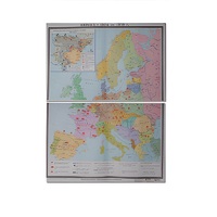 Учебная карта "Европа 1924-1939 гг" 1050*1420 мм (матовое, 2-стороннее лам.) - «globural.ru» - Новый Уренгой