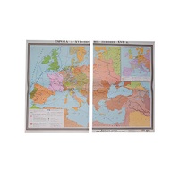 Учебная карта "Европа в 16 - первой половине 17 в.в." 1030*1420 мм (матовое, 2-стороннее лам.) - «globural.ru» - Новый Уренгой