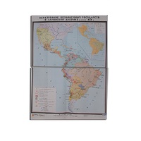 Учебная карта "Образование независимых государств в Латинской Америке" 1030*1420 мм (матовое, 2-стороннее лам.) - «globural.ru» - Новый Уренгой