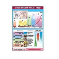 Таблица демонстрационная "Этапы взаимодействия человека и природы" (винил 70x100) - «globural.ru» - Новый Уренгой
