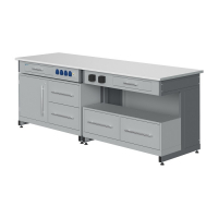 Стол лабораторный демонстрационный с электрическими розетками, автоматами аварийного отключения тока - «globural.ru» - Новый Уренгой