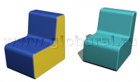 Прямоугольный стул 50*60*60/32см (ВИК) - «globural.ru» - Новый Уренгой
