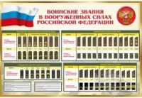 Стенд "Воинские звания в вооруженных силах российской федерации" - «globural.ru» - Новый Уренгой