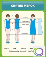 Стенд "Снятие мерок" (вариант 1) - «globural.ru» - Новый Уренгой