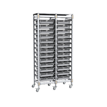 Стеллаж мобильный 2-х секционный для учебных наборов и цифровых лабораторных комплексов SenseDisc - «globural.ru» - Новый Уренгой