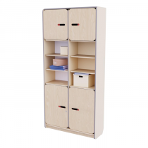 Рабочий стеллаж для воспитателя из коллекции «НЕГА» (цвет бежевый) - «globural.ru» - Новый Уренгой