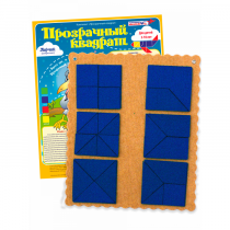 Прозрачный квадрат Ларчик (ковролин, синий)   - «globural.ru» - Новый Уренгой