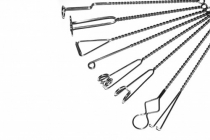 Комплект массажных логопедических зондов на витых ручках с колечком (по Новиковой Е.В.). Комплект из 8 зондов - «globural.ru» - Новый Уренгой