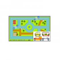 Игровой коврик "Дорожное движение - 2" с набором транспортных средств - «globural.ru» - Новый Уренгой