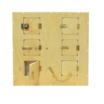 Настенный модyль с 6-ю замочками и задвижками 70 *10 *70 см - «globural.ru» - Новый Уренгой