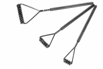 Комплект массажных логопедических зондов "Ежиная семья" на толстых ручках с накаткой - «globural.ru» - Новый Уренгой