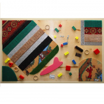 Тактильная панель с декоративными элементами «Материалы» - «globural.ru» - Новый Уренгой