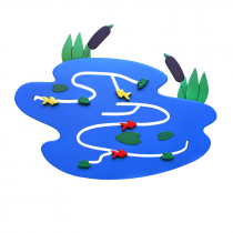 Сенсомоторное декоративно-развивающее панно "Река" - «globural.ru» - Новый Уренгой