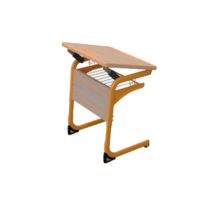 Стол ученический одноместный с регулировкой наклона столешницы на плоскоовальной трубе 3-5 гр.р - «globural.ru» - Новый Уренгой