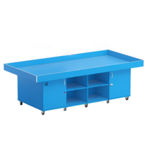 Стол для робототехники с дверками (синий) - «globural.ru» - Новый Уренгой