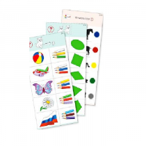 Комплект карточек (10) "Обучающий калейдоскоп для ДО. Познание. Цвет и форма" - «globural.ru» - Новый Уренгой