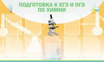 Стенд "Подготовка к ЕГЭ и ОГЭ по химии вариант 2 (9 карманов)" - «globural.ru» - Новый Уренгой