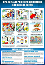 Стенд "ПДД для школьников. Виды дорожных знаков" - «globural.ru» - Новый Уренгой