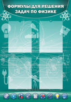 Стенд "Формулы для решения задач по физике" (вариант 3) - «globural.ru» - Новый Уренгой
