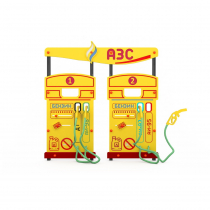 Учебно-игровой макет "Заправка АЗС" мобильный - «globural.ru» - Новый Уренгой