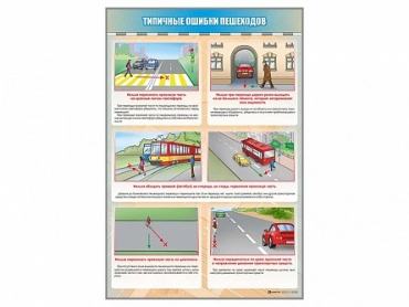Стенд "Типичные ошибки пешеходов" - «globural.ru» - Новый Уренгой