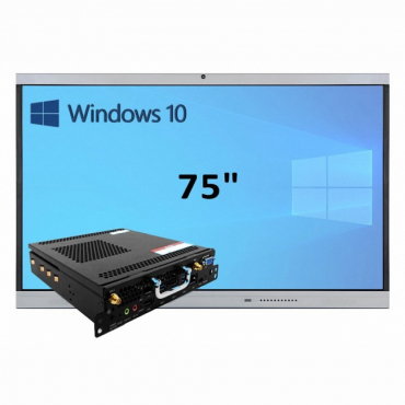 Интерактивная панель 75" (встроенный ПК, Win10, Intel i5) - «globural.ru» - Новый Уренгой