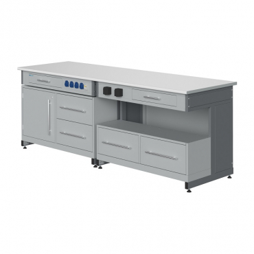 Стол лабораторный демонстрационный с электрическими розетками, автоматами аварийного отключения тока - «globural.ru» - Новый Уренгой