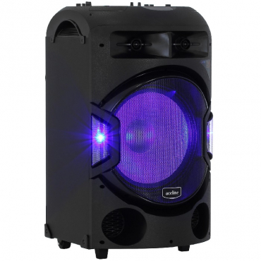 Переносная мобильная акустическая система с возможностью подключения микрофона и проигрывания аудиофайлов с флеш-накопителя мощностью не менее 250 Вт - «globural.ru» - Новый Уренгой